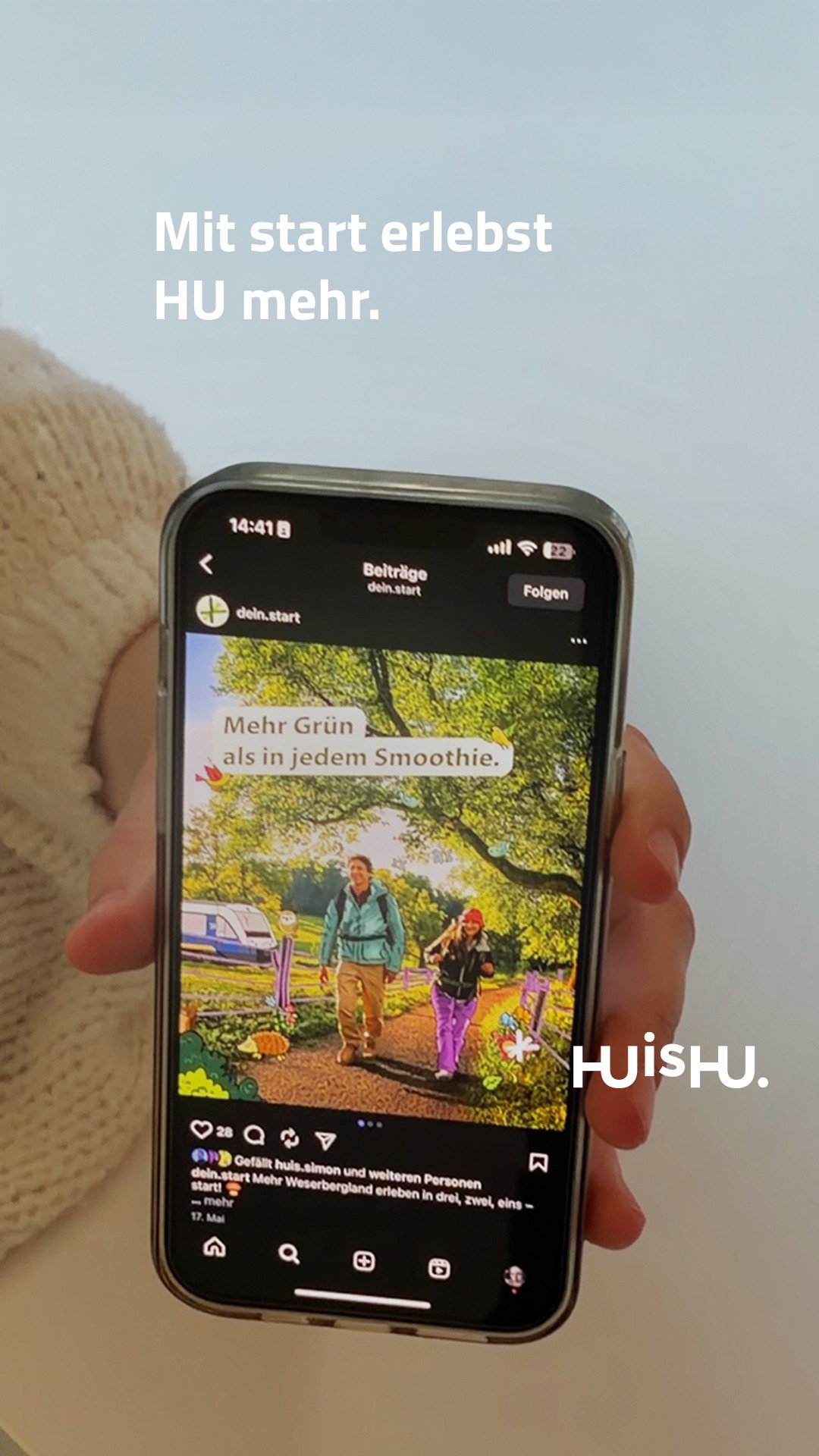 Mehr Erlebnisse als in jedem Erlebnispark. 🤩⁠
⁠
Stell schon mal den Kampagnen-Champagner kalt. Denn unsere Zusammenarbeit mit Regionalverkehre start Deutschland geht in die nächste Runde! 🍾⁠
⁠
Die neue Kampagne dreht sich rund um die Idee: „Mit start erlebst du mehr.“ ✨⁠
⁠
Diese Schiene übersetzten wir zuerst ins Visuelle mit illustrativen Extras an den Fahrtzielen. Nach dem Einstieg war klar: „Mehr davon!“ 👏⁠
⁠
Also sind wir richtig in Fahrt gekommen: mit Headlines, die das Mehr in Worte fassen, das du mit start erlebst.⁠
⁠
Und dann dachten wir: „Gleis- ähh, geil!“ Und die Kundin auch. 💚⁠
⁠
@dein.start⁠