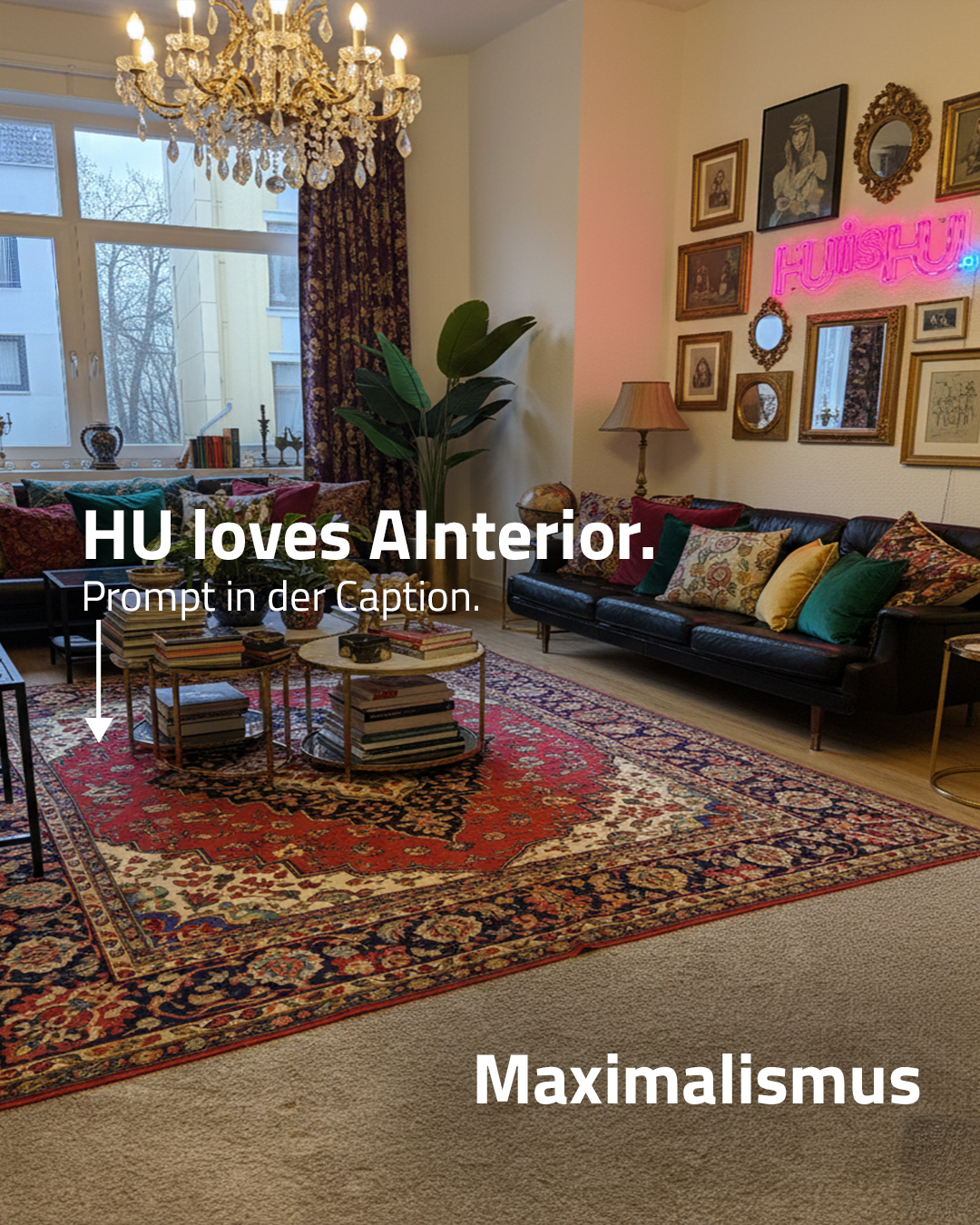 Unser neuer KInnenarchitekt war fleißig. 🦾⁠
⁠
Und so geht’s: ⁠
1️⃣ Öffne Google Gemini.⁠
2️⃣ Wähle „Bilder erstellen“ aus.⁠
3️⃣ Klicke auf „Dateien hochladen”⁠.⁠
4️⃣ Lade ein Bild mit deinem Raum hoch⁠.⁠
5️⃣ Füge folgenden Prompt ein⁠:⁠
⁠
Passe die Einrichtung in diesem Raum so an, dass sie dem Stil [Brutalismus, Cottagecore, Mid-century modern …] entspricht.