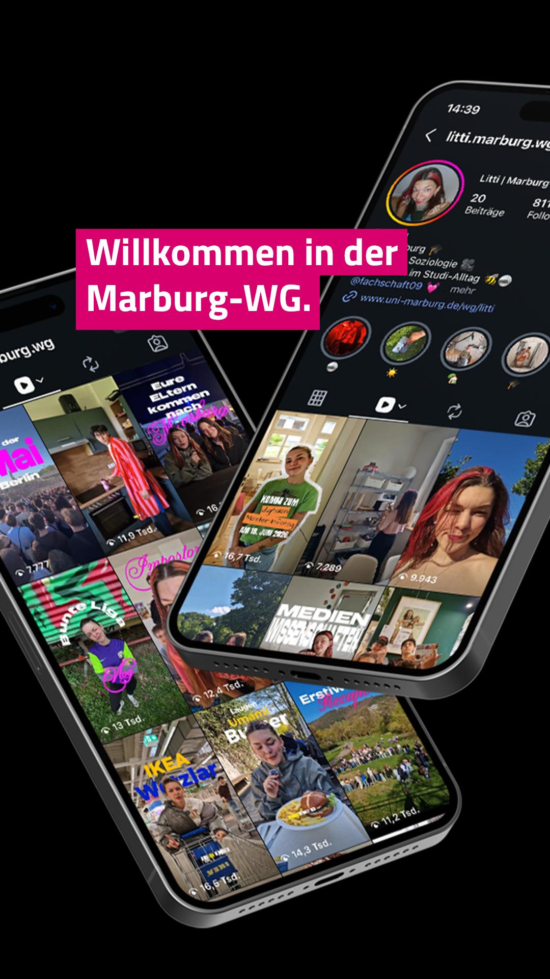 🚪 Klopf, klopf. Wer da? Die Marburg-WG!⁠
⁠
Hereinspaziert! Die Content Creator:innen 🧑🏻 Ali, 👩🏼 Litti, 🧑🏻‍🦱 Toni und 👱🏻 Hannes posten ehrliche Einblicke in ihren Alltag an der Philipps-Universität Marburg. Dafür leben sie mietfrei in der Marburg-WG. 🏠⁠
⁠
🔗 Neugierig auf den gesamten Case? Link in der Bio!⁠
⁠
@marburg.wg⁠
#HUisHU #Kreativagentur #Ma…